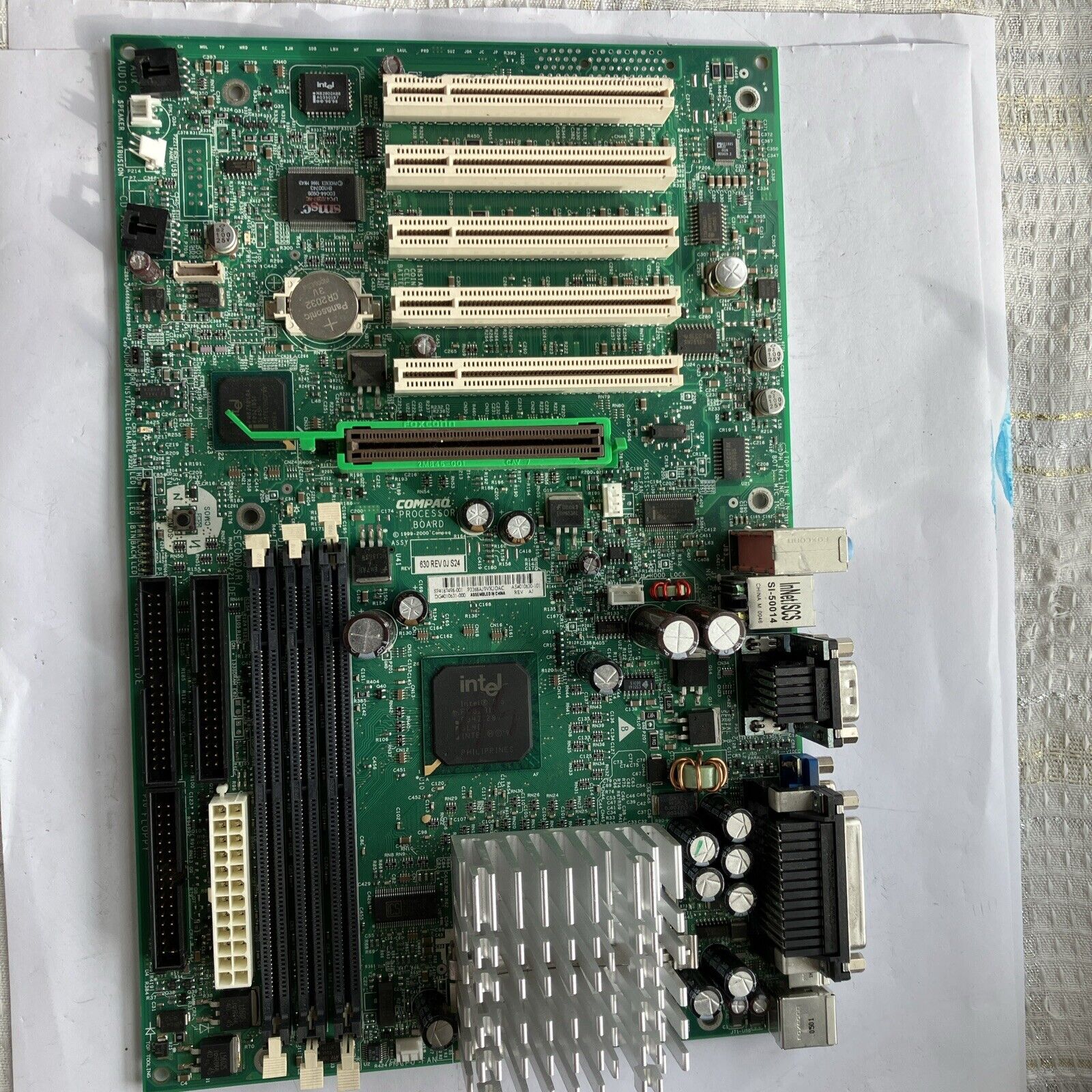 Motherboard Compaq 630 Rev OJ S24 Pentium III processor￼ vintage computer See Pi