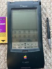 Vintage Apple Newton MessagePad 110 with stylus and Newton Enhancement Pack card picture