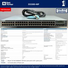 Juniper EX3300-48P 48 Port PoE+ Gigabit Switch - Same Day Shipping picture