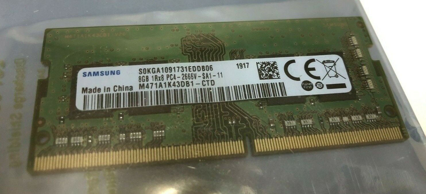 Laptop Memory SAMSUNG 8GB DDR4 2666 PC4-21300V-S SO-DIMM Laptop DELL HP Lenovo