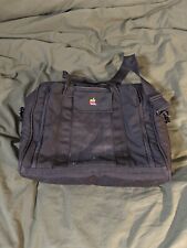 Vintage 80s Apple Rainbow Logo Black Messenger Bag Laptop Bag picture