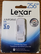 New Sealed Lexar S75 256GB USB 3.0 Flash Drive Jumpdrive LJDS75-256ABNL picture