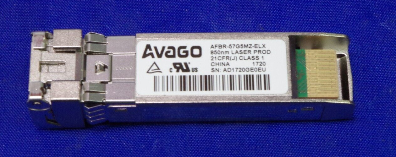 Genuine Avago 32GFC 850nm MMO FC SFP+ Optical Transceiver AFBR-57G5MZ-ELX