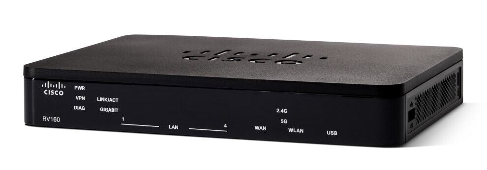 Cisco RV160 VPN Router 4 Gigabit Ethernet Ports RV160-K9-AR