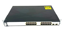 Cisco 3750V2 Managed L3 Switch WS-C3750V2-24PS-S V08 | 370W IP Services 24xPoE picture