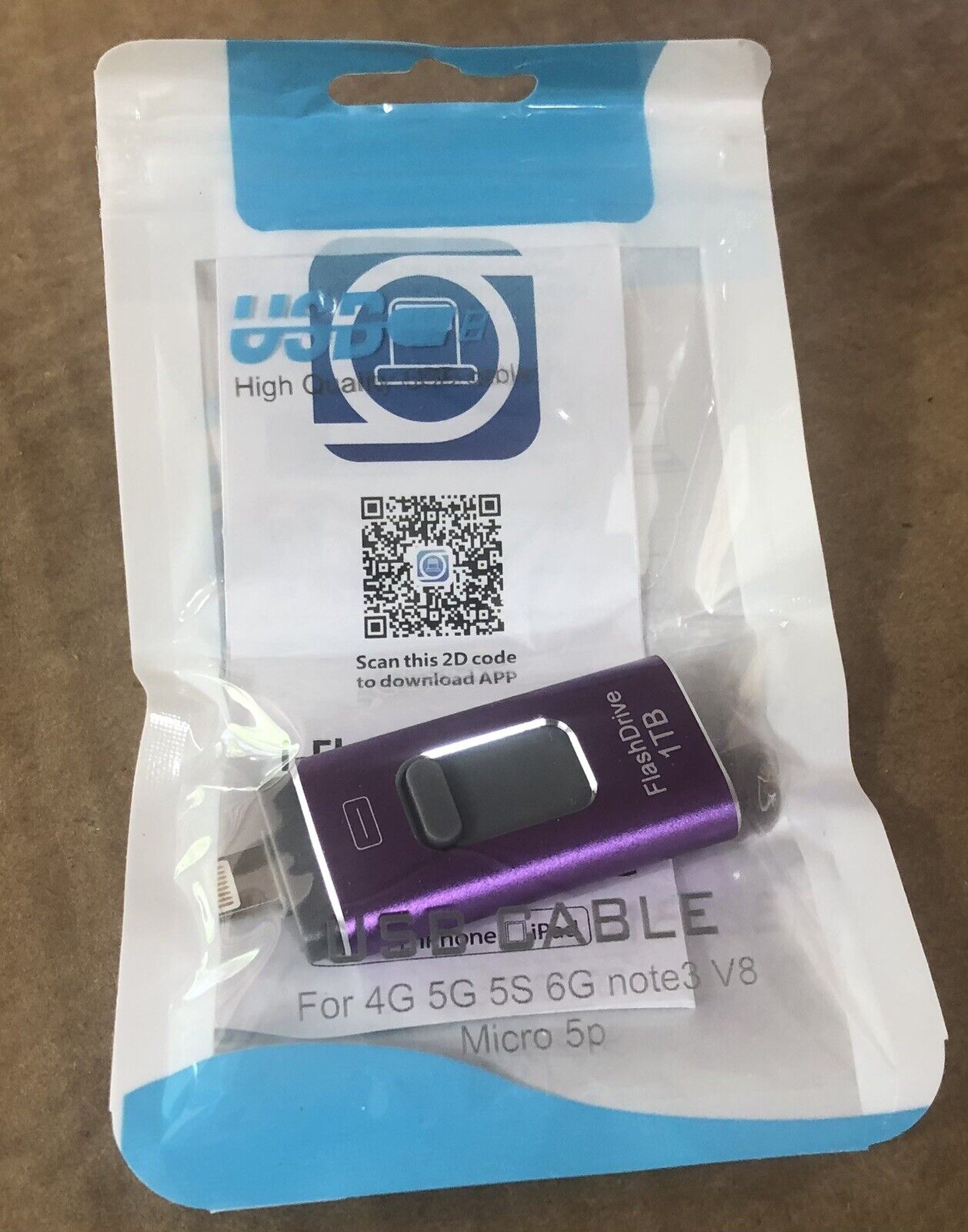 USB Flash Drive Memory Thumb Photo Sticks For iPhone iPad 1TB