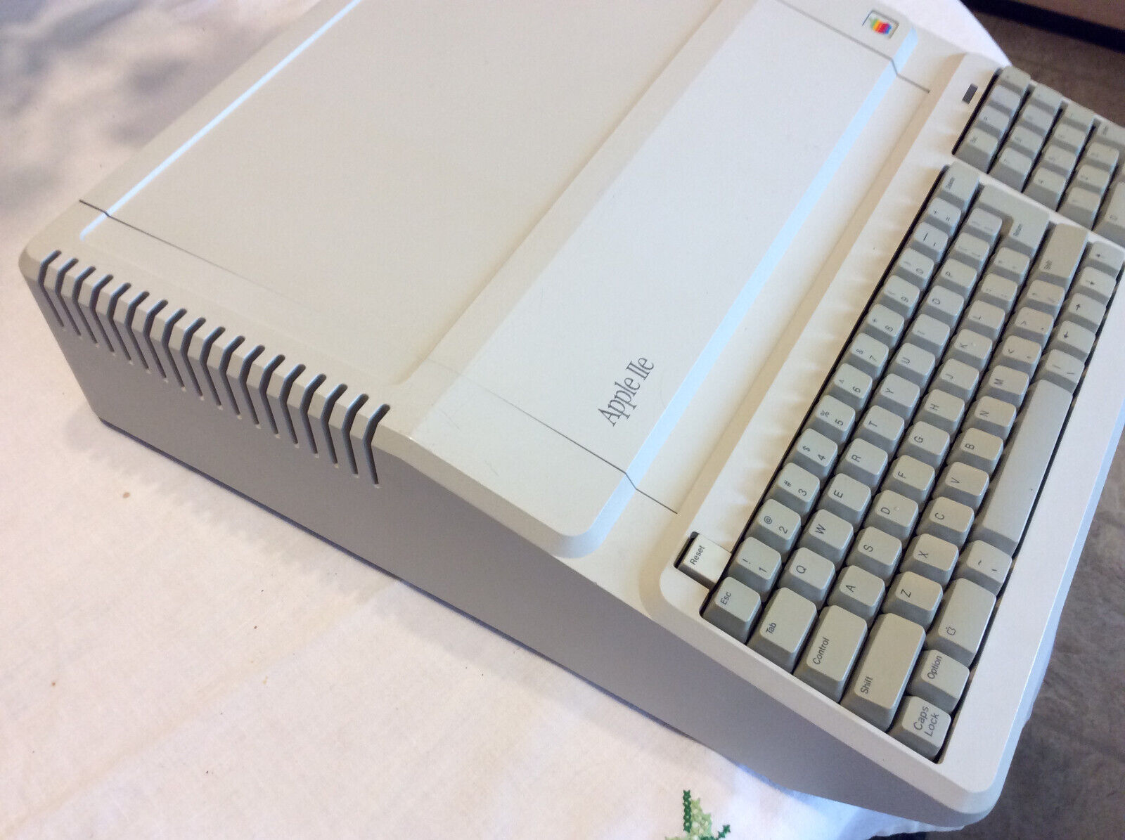 Apple IIe Platinum Vintage Computer Case with Keyboard
