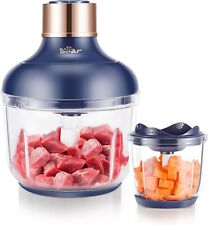 Bear Food Processor, Electric Food Chopper with 2 Glass Bowls (8 Cup+2.5 Cup) picture