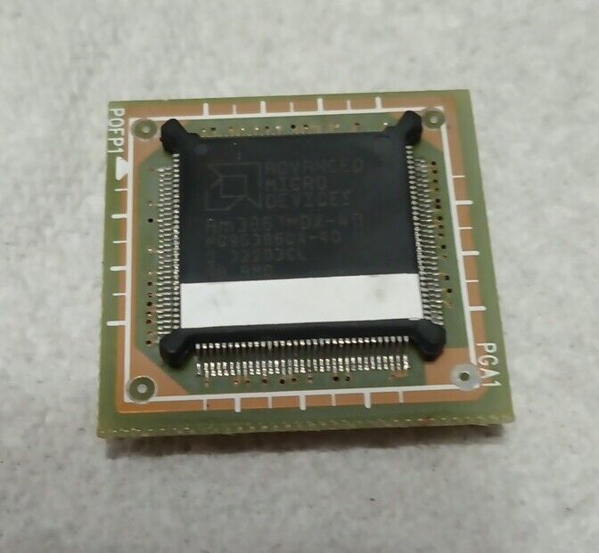 AMD Am386 DX-40 NG80386DX-40 Vintage 386 Processor Working Pull 32 bit CPU