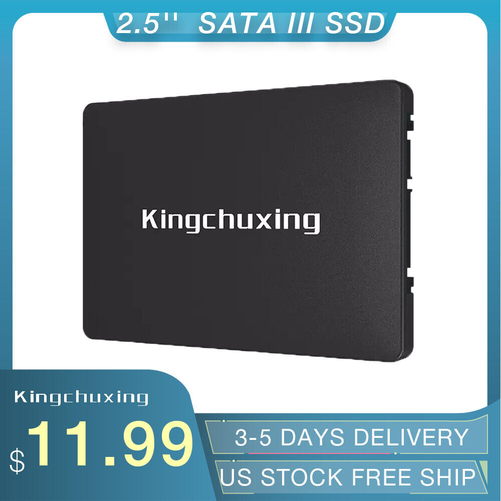 Kingchuxing 2.5'' SSD SATA III 512GB 256GB 128GB 6Gb/s Solid State Drive 500MB/S