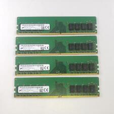 Lot of 4 Micron 8GB 1RX8 PC4-2400T DDR4 Desktop RAM Memory MTA8ATF1G64AZ-2G3E1 picture