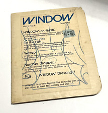 WINDOW Vol 1 No. 1 Flopping 5.25 Disk {1982} Vintage Software Apple II Plus picture