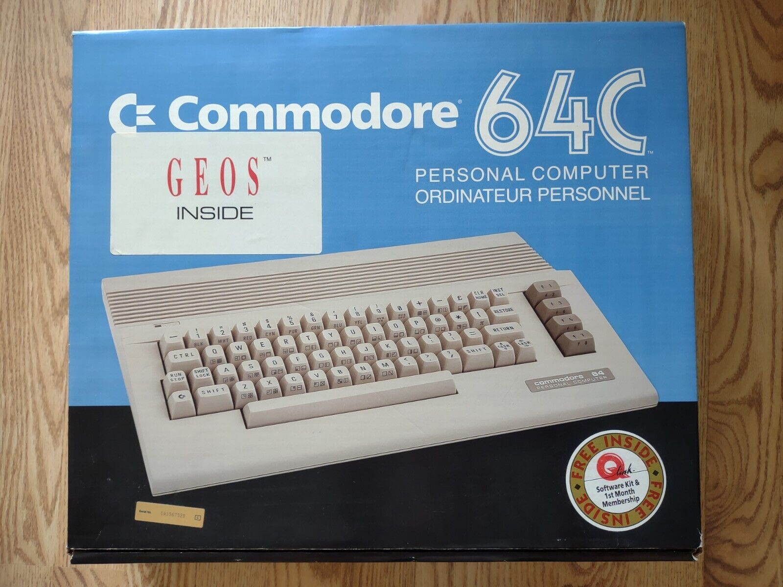 Vintage Commodore 64c Personal Computer Original BOX ONLY *No System*
