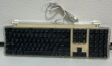 Apple Pro Keyboard M7803 Vintage 2000 Clear With Black Keys USB Wired picture