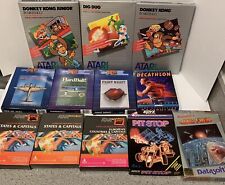 ATARI COMPUTER - Lot Of 12 Games, Cartridges, Cassettes, Very Good In Boxes picture
