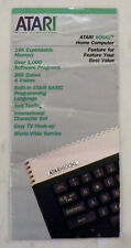 ATARI 600XL Computer Product Pamphlet 400/800/1200XLXE/XEGS/822/1090   picture