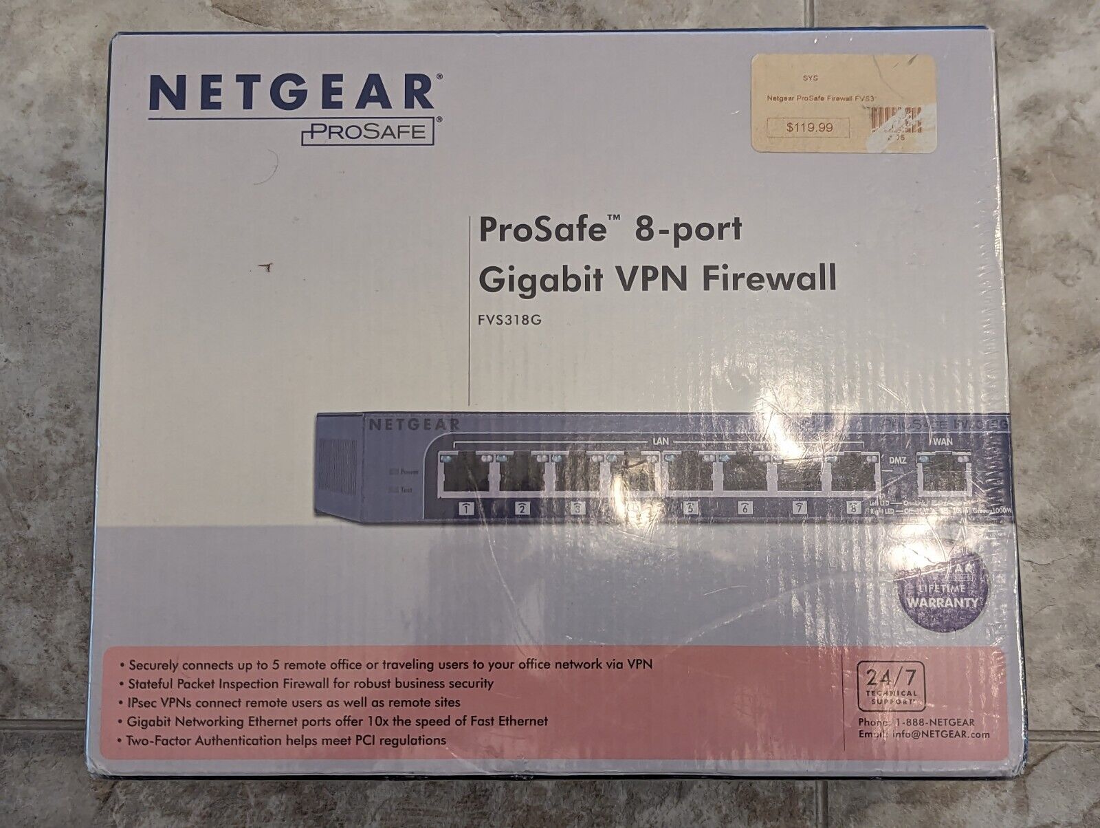 Netgear ProSafe FVS318 8-Port Gigabit VPN Firewall 