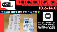 14 In 1 Bootable Mac USB Flash Drive 128GB Printed 22 Page Guide Tech Support picture