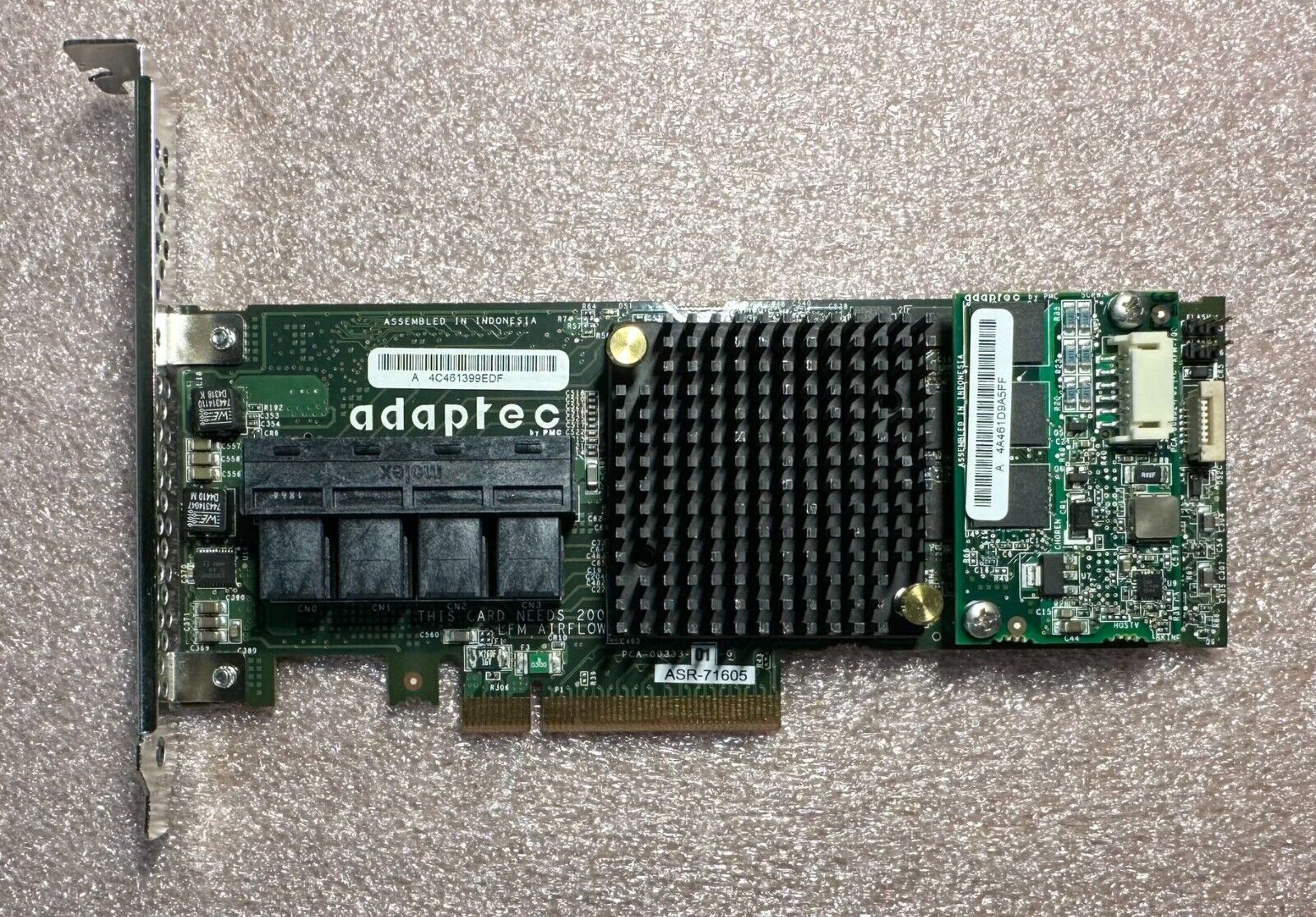 ADAPTEC ASR-71605 SFF8643 16 PORT SAS SATA 6Gb/s HBA/RAID CARD High Profile