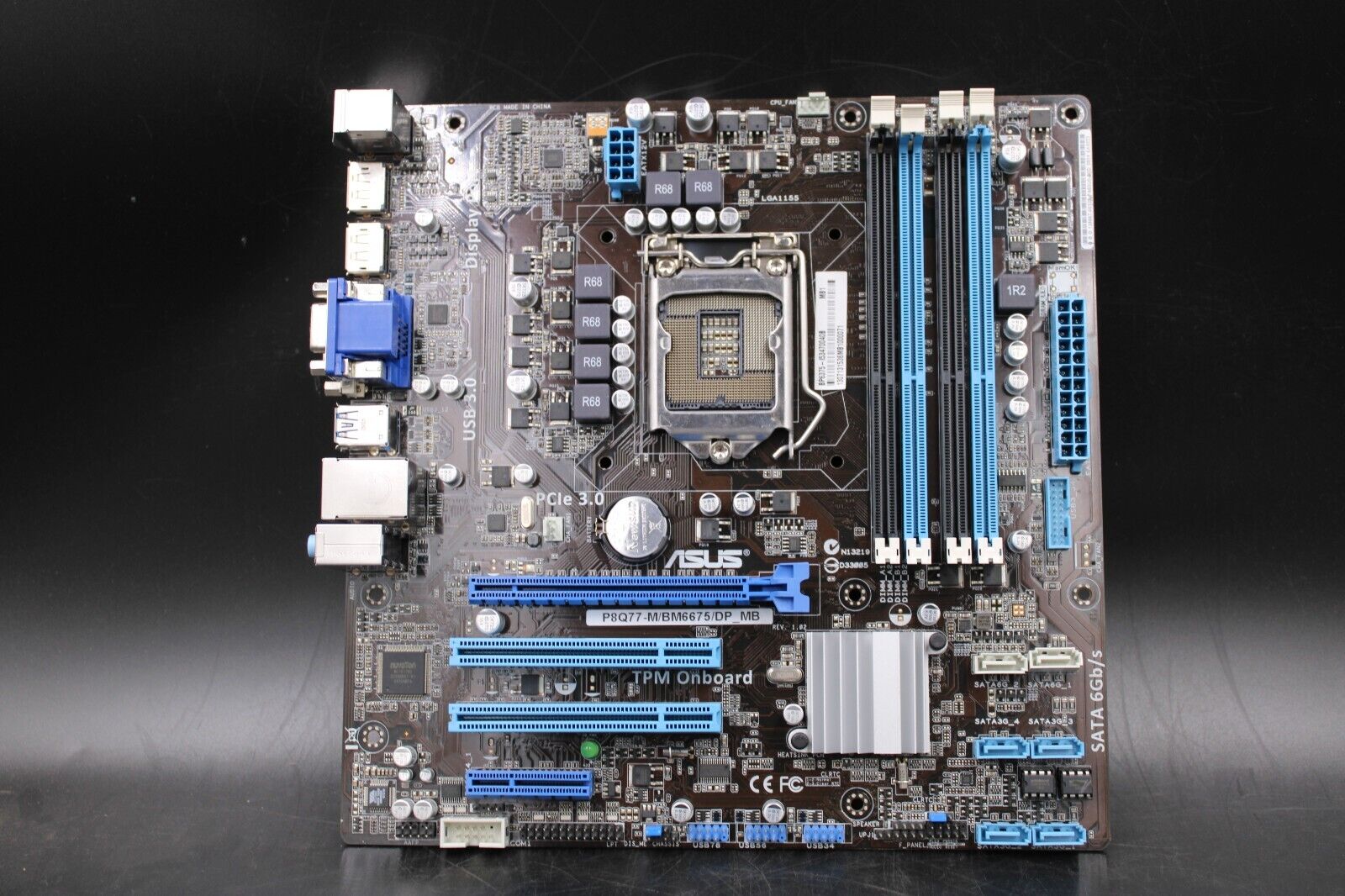 Asus P8Q77-M/BM6675/DP_MB Intel Socket LGA1155 DDR3 Desktop Motherboard w/ IO