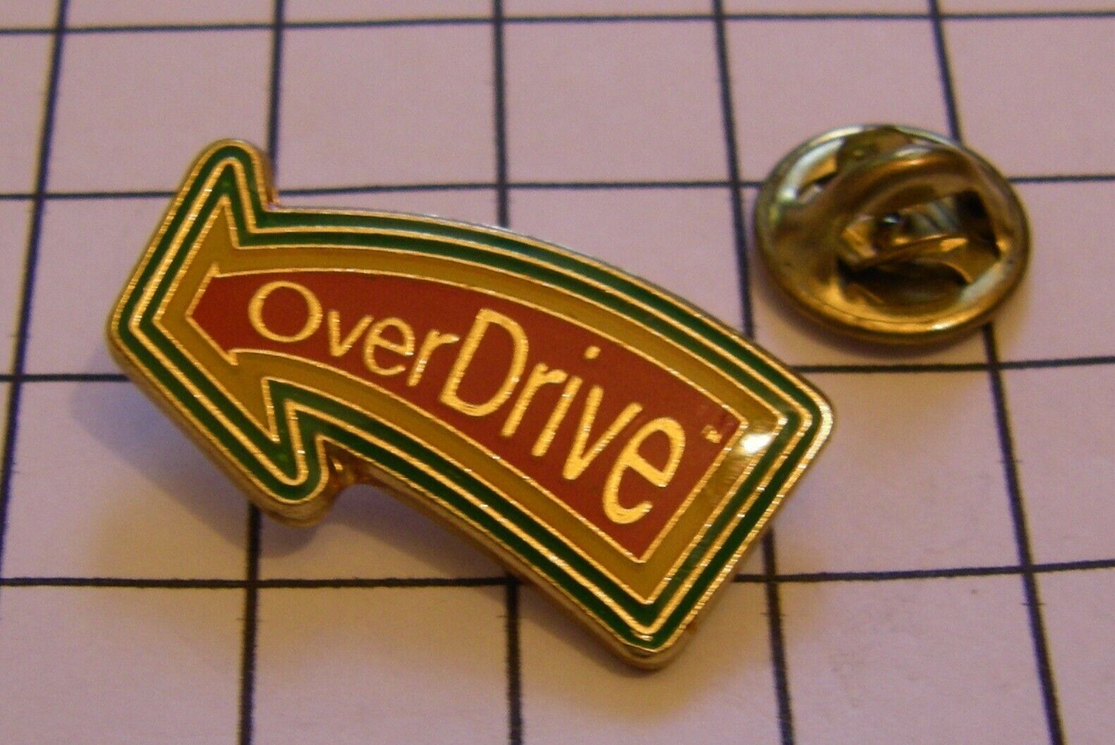 INTEL PROCESSOR OVERDRIVE vintage pin badge