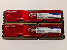 2 PC-TEAM VULCAN DDR3 8GB (2x8=16GB) 1600MHz KIT RAM Memory TESTED picture