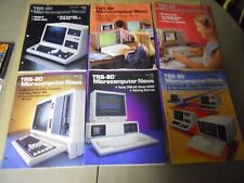 TRS-80-MICROCOMPUTER NEWS-6 VINTAGE MAGAZINES-1983-1984 picture
