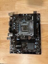 MSI H110M pro-vd 6th/7th Gen Intel DDR4 MATX Motherboard NO I/O SHIELD picture