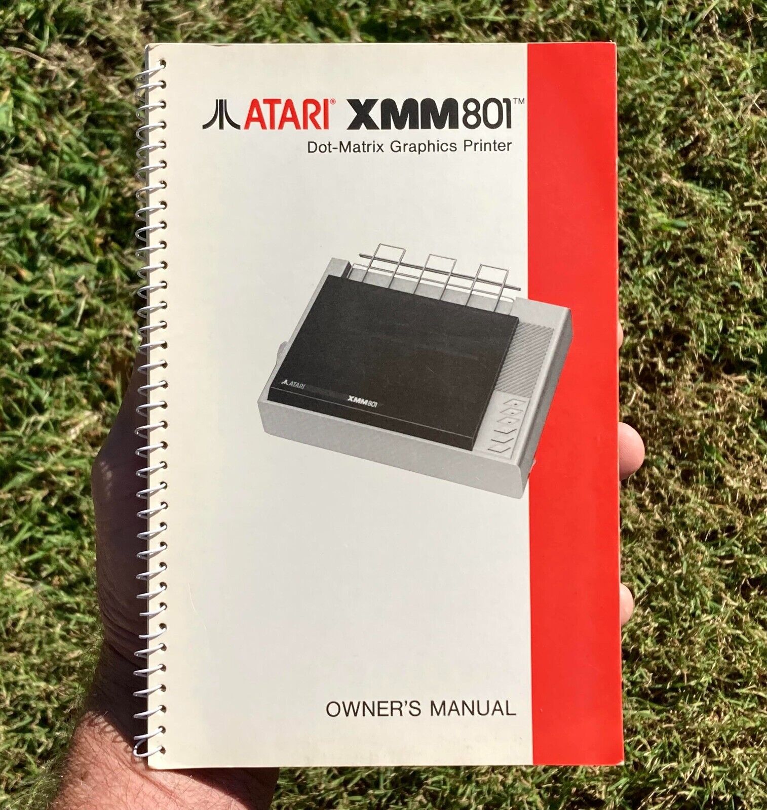 Atari XMM801 Dot Matrix Graphics Printer Owner\'s Manual 1985 Sunnyvale, CA