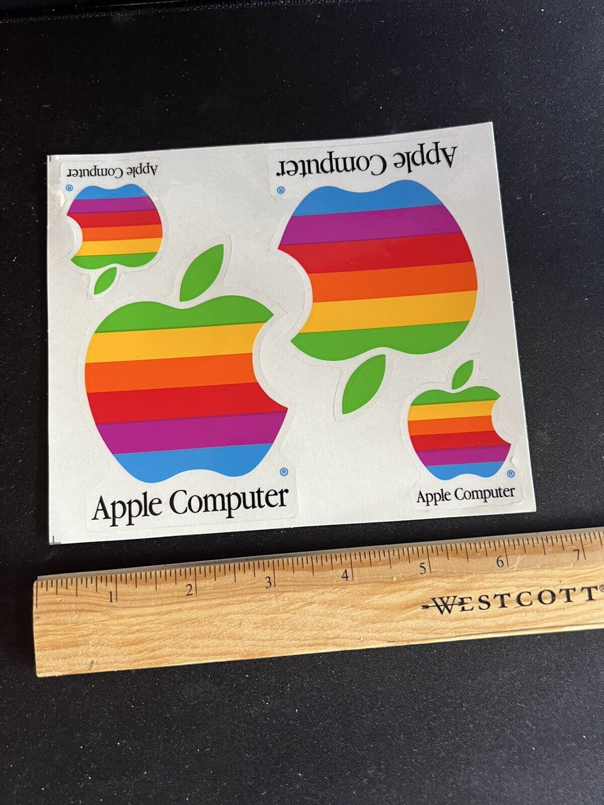 Vintage Apple Computer Rainbow Decals 