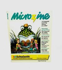 Microzine Scholastic Disk Game Apple II Vintage picture