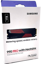 SAMSUNG 990 PRO 1TB SSD with Heatsink, PCIe 4.0, Sew. Up-to 7,450MB/s- BRAND NEW picture