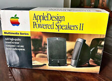Vintage Apple Design Powered Speakers II  1994 WITH BOX MINT CONDITION picture