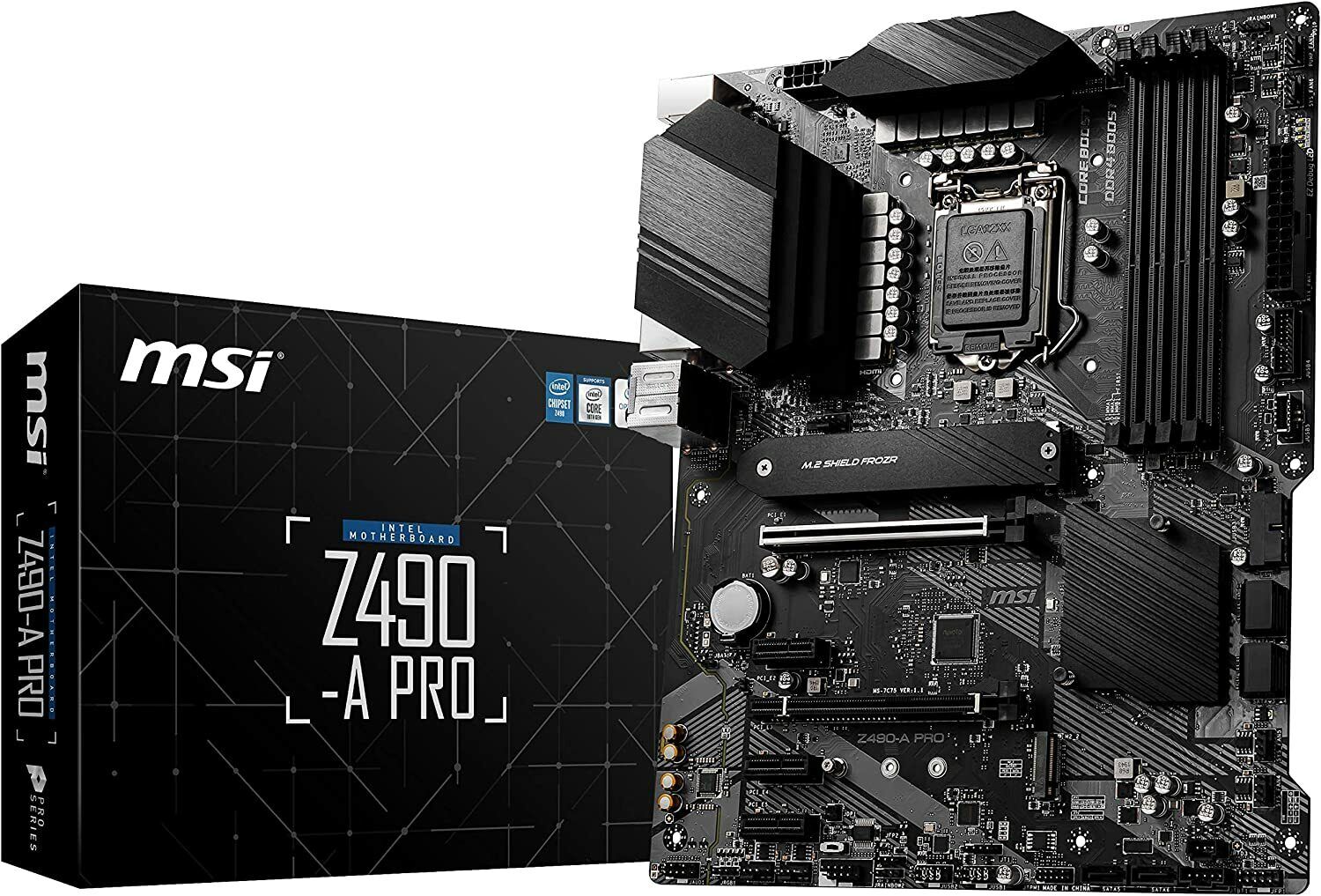 MSI ProSeries ATX Motherboard Intel LGA 1200 Socket ‎Z490-A Pro