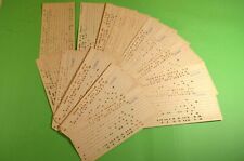  USSR Soviet Computer Mainframe Punch Card Perforated 1970s 10 pcs 3 picture