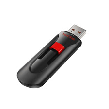 SanDisk Cruzer Glide 256GB USB 2.0 Flash Drive Memory Stick Black-Red picture