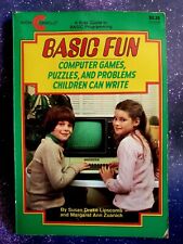Basic Fun Apple Computer Way Games Coding Book Programs 1983 Puzzles Ms Dos Vtg  picture