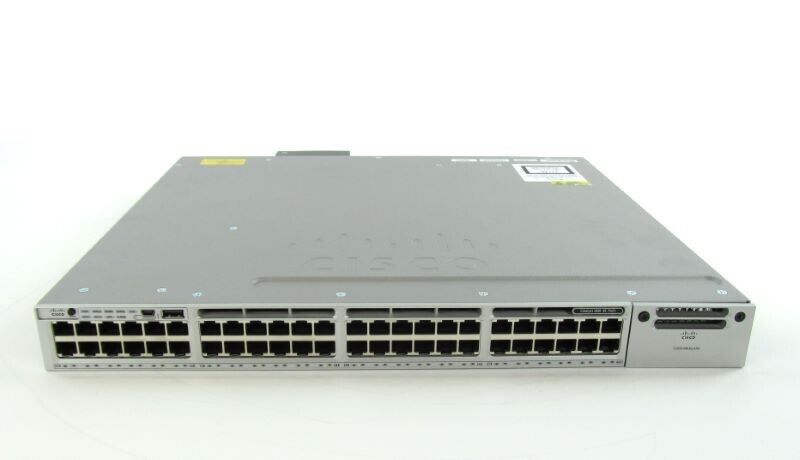 Cisco WS-C3850-48P-S Cisco 3850 Switch 48-Ports Gig POE+ / 1 x PWR-C1-715WAC
