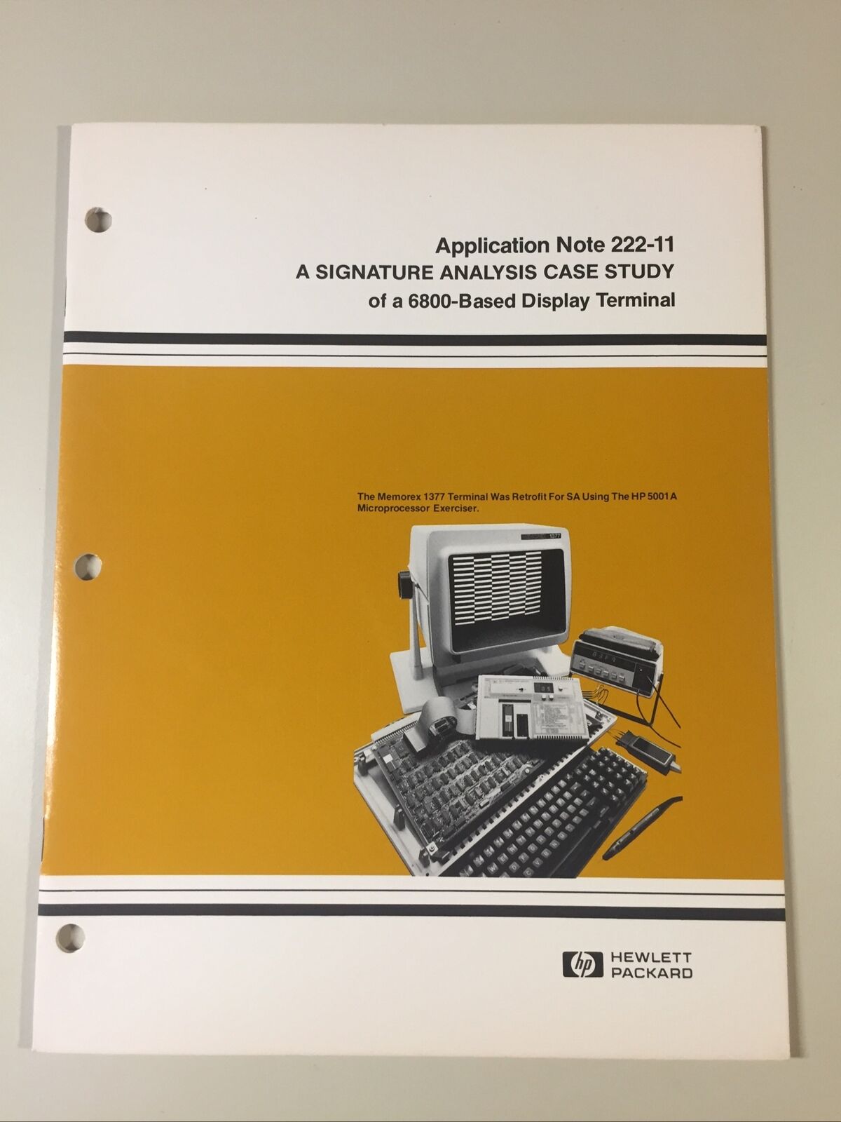 Vintage 1981 HEWLETT-PACKARD Signature Analysis Study 6800 Display Terminal