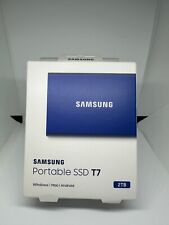 Samsung T7 2TB Portable External SSD Blue MU-PC2T0H/AM NEW Sealed picture