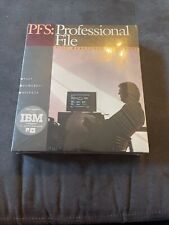Unopened PFS Professional File Vintage Software for DOS 2.0-3.2  picture