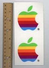 Vintage Apple rainbow stickers - LGBTQ+ Pride interest? picture