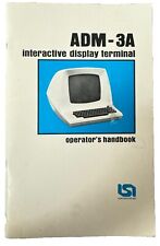 Vintage 1975 LSI Lear Siegler ADM-3A Computer  Operators Handbook Original picture