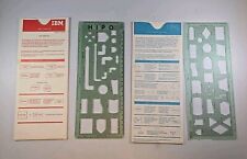 IBM Vintage Flowcharting And Hipo Templates Set Of 2 W/ Case picture