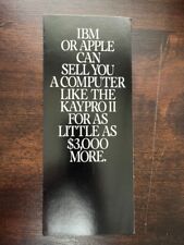 Vintage Kaypro II Computer Advertising Sales Brochure 1980s Comparison IBM Apple picture