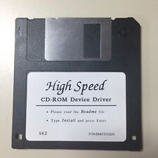 Vintage HIGH SPEED CD-ROM Device Driver 3.5” Disk VHTF picture