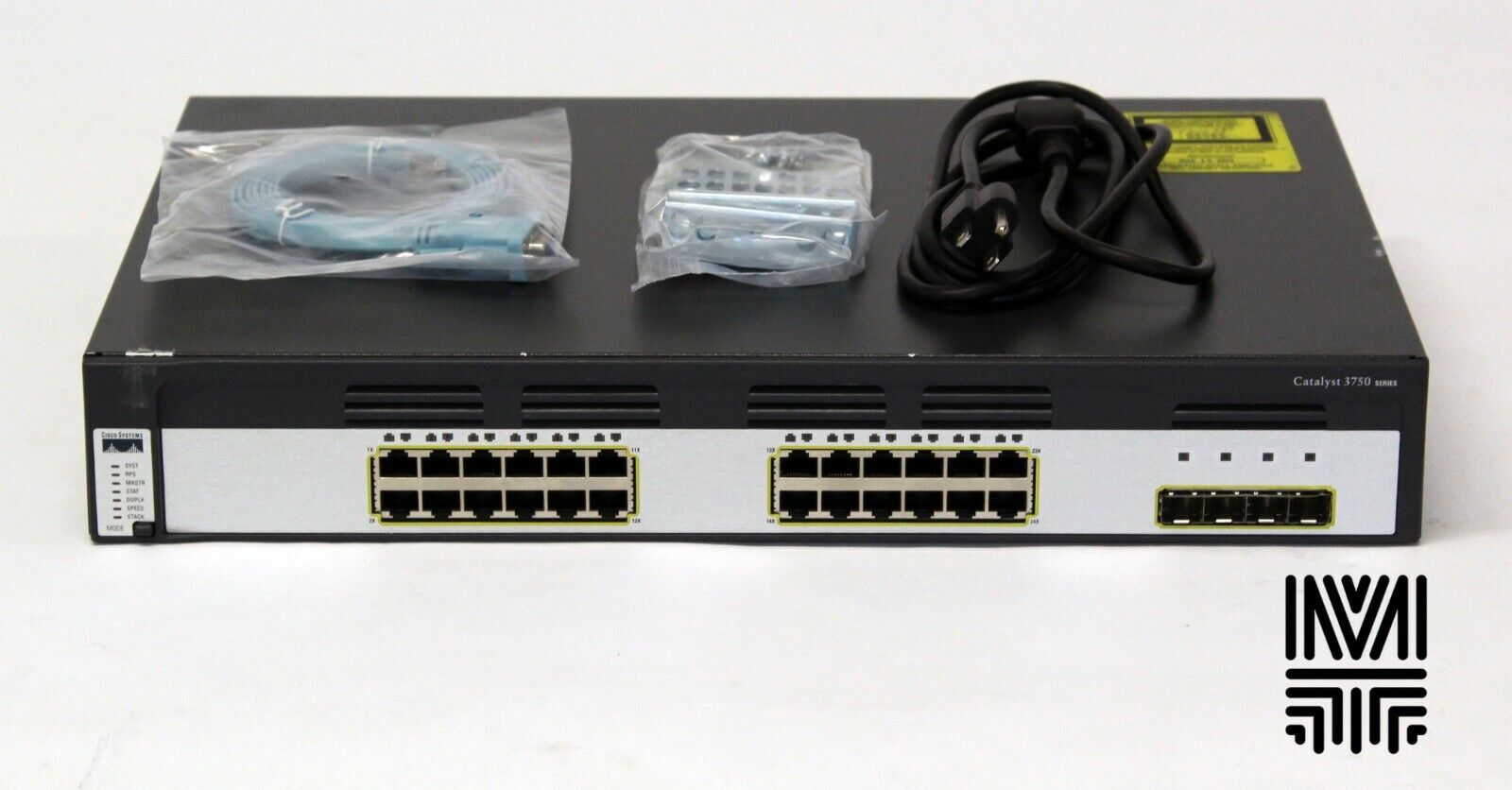 Cisco WS-C3750G-24TS-S 3750 24 Ports 10/100/1000T + IPB Image Stackable Switch