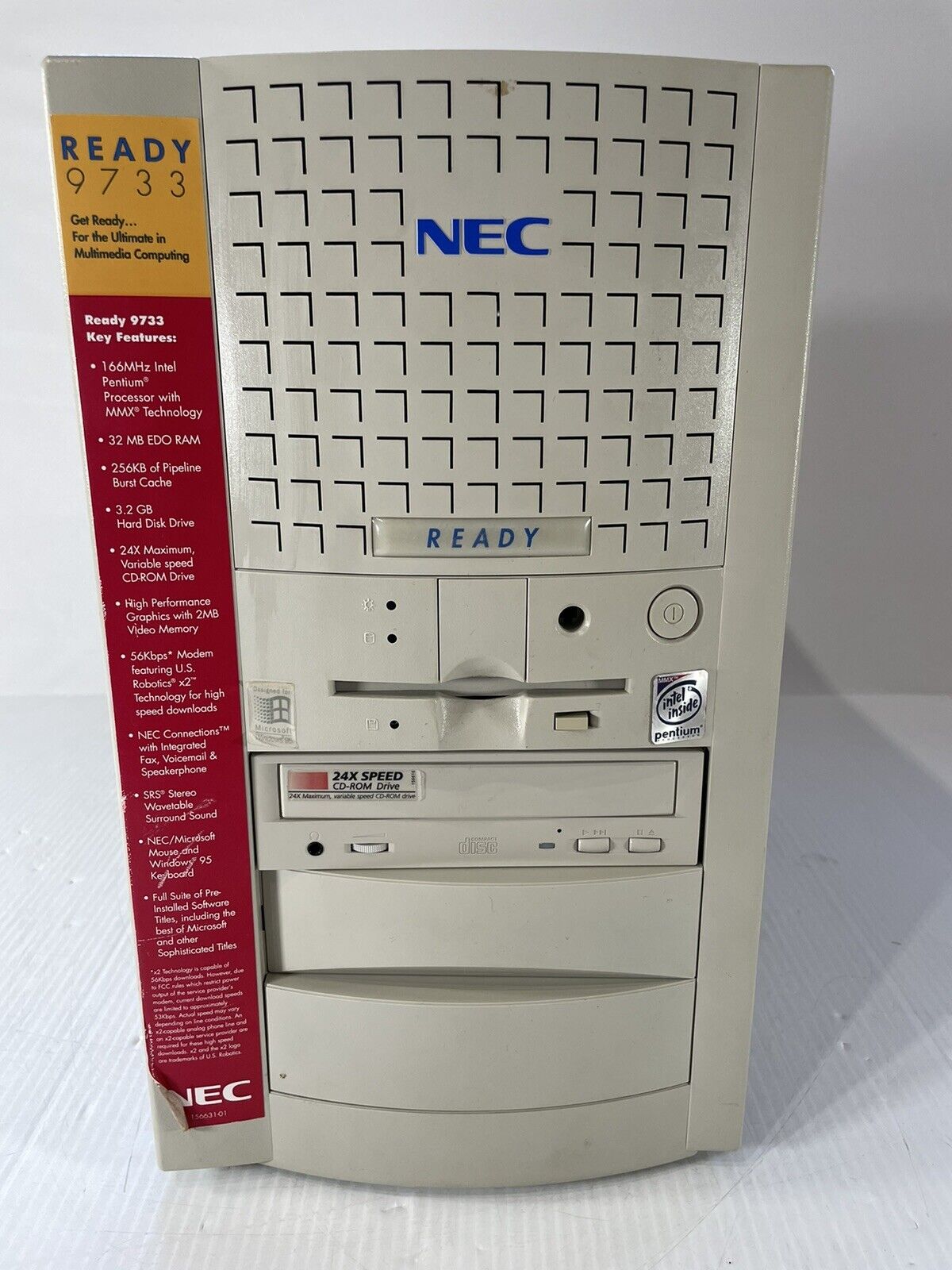 Vintage NEC Ready 9733 Desktop 