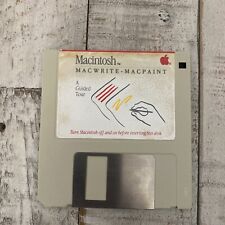 Rare 1984 Macintosh Apple MacWrite and MacPaint Guided Tour Software 128K Mac picture