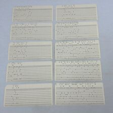Vintage Computer Punch Cards  Lot of 10 - Punched picture
